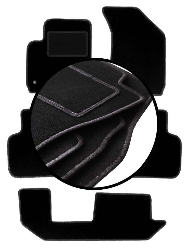 Velurové koberce komplet pro: Dodge Journey JC49 7 osob (2007-2016)
