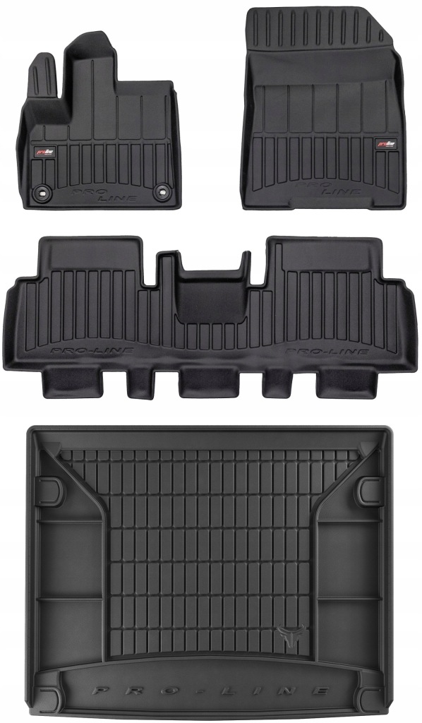 Set 3D gumové rohože Peugeot Rifter od roku 2018 5x1