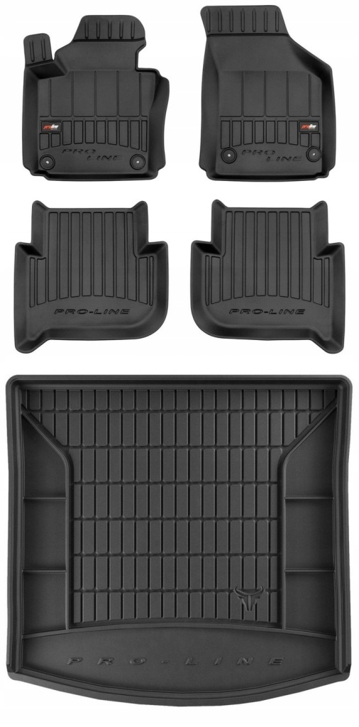 Set 3D gumové rohože Vw Touran 1 2003-2010 7os