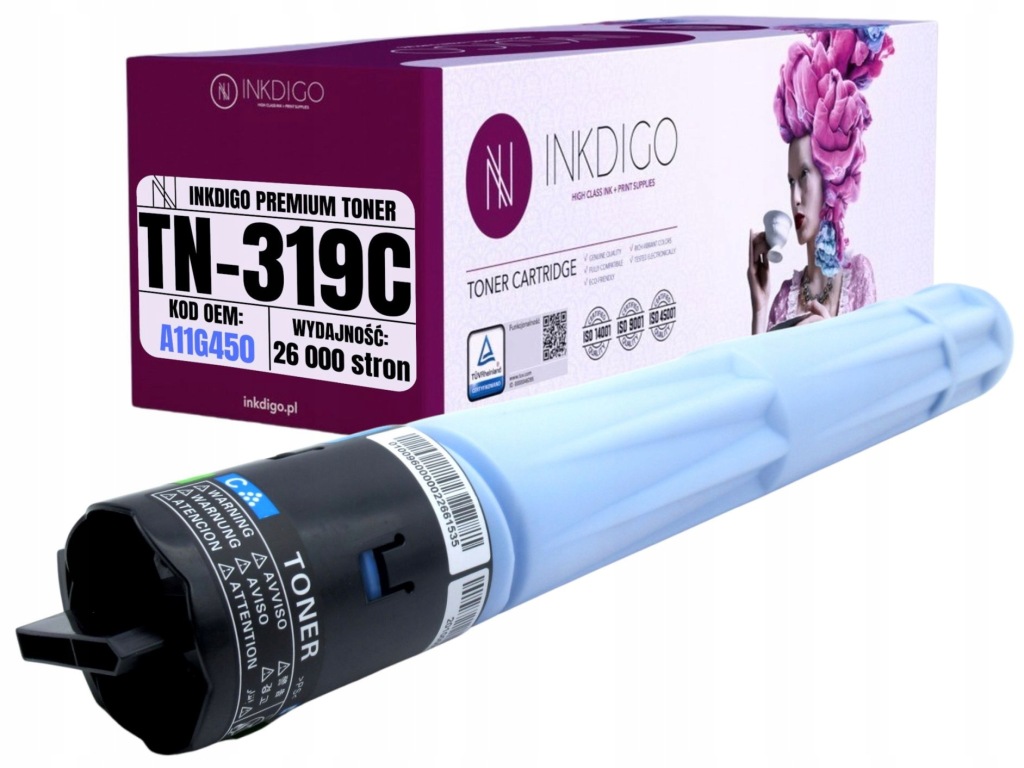 TN319C Náhrada Pro Tiskárny Konica Minolta Bizhub C360
