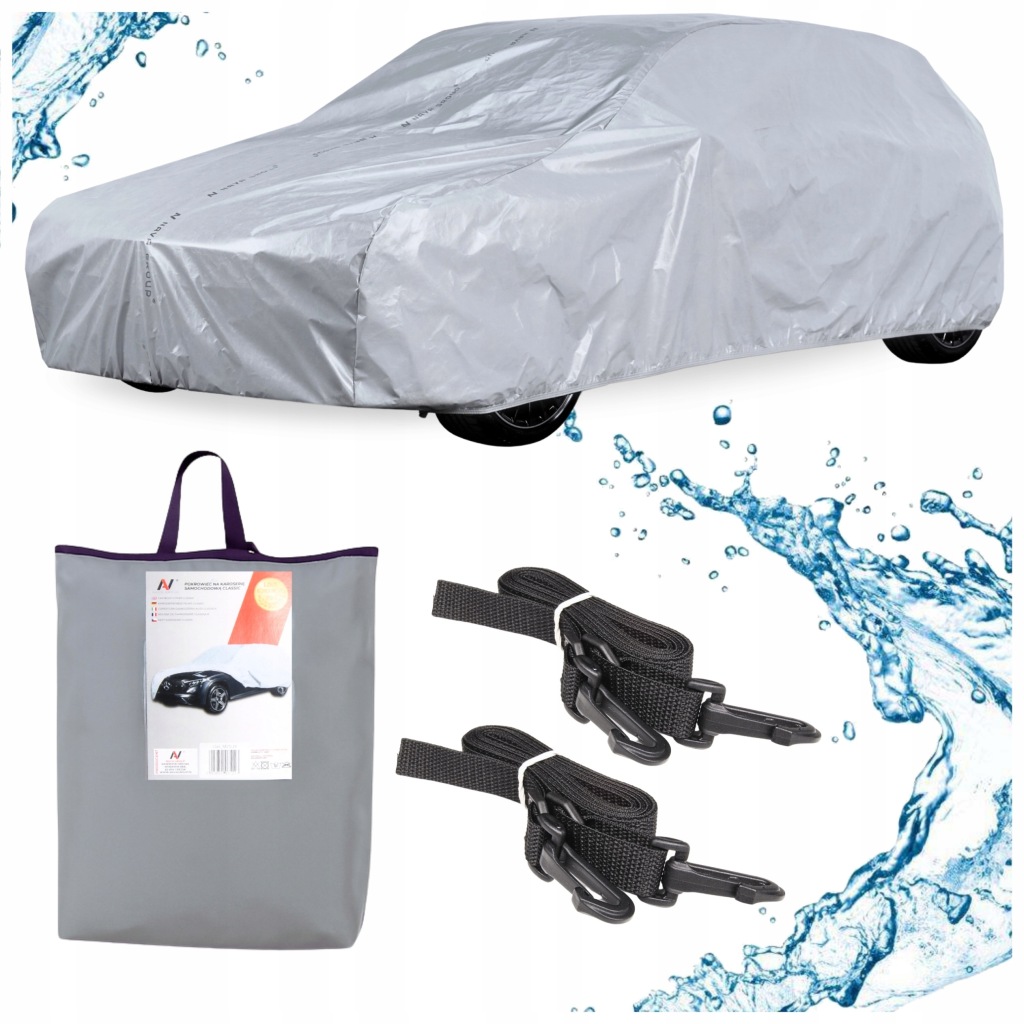 Obal na auto Krycí Plachta Auto Vodotěsný M2 Kombi Premium Pásy