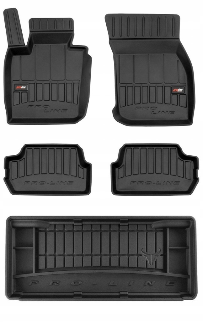 Sada 3D gumových koberců rohož do kufru Mini Cooper S Hb od roku 2014