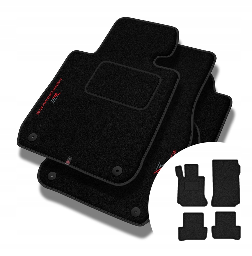 Velurové koberce Performance pro Mercedes-Benz třídy C W204 2007-2014