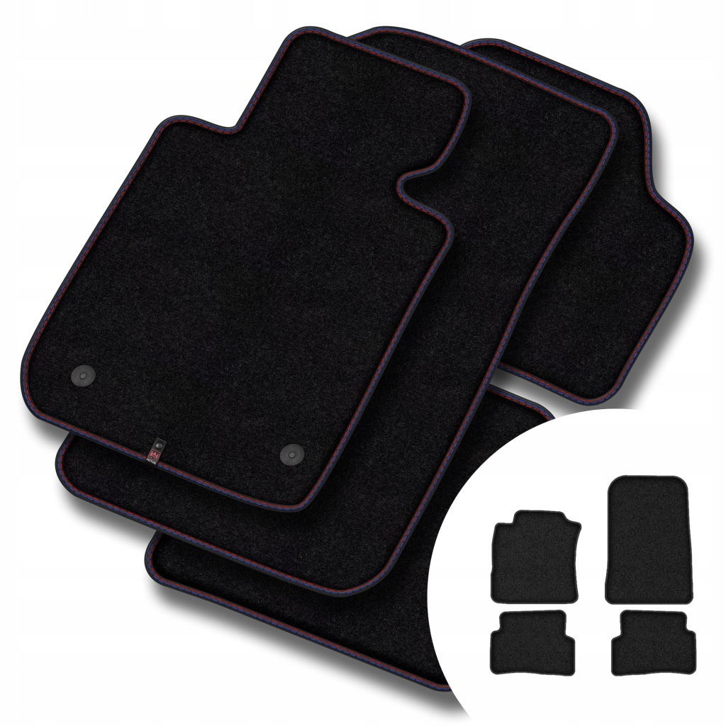 Prémiové velurové koberce pro Renault Modus 2004-2012 2 stopky