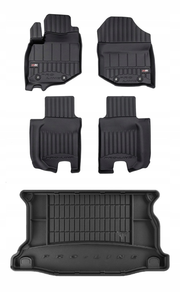 Set 3D gumové rohože Honda Jazz 3 Hb 2007-2014