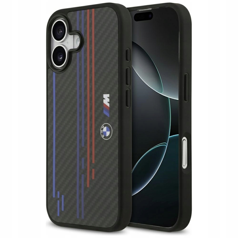 Pouzdro Bmw M Kevlar Lines & Logo MagSafe pro iPhone 17, černé