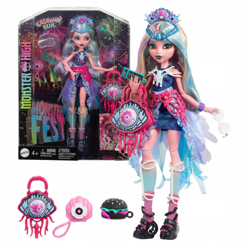Monster High Monster Fest Lagoona Blue Panenka Módní Monstrum S Příslušenstvím