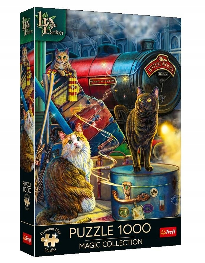 Puzzle Vzdělávací puzzle pro děti Sada expresu čarodějnic Obrázek