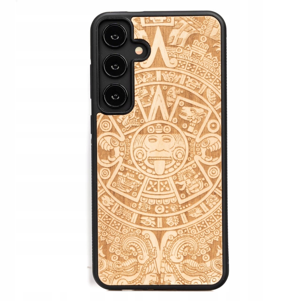 Dřevěné Pouzdro Bewood pro Samsung Galaxy S24 Plus Kalendář Aztécký Aniegre