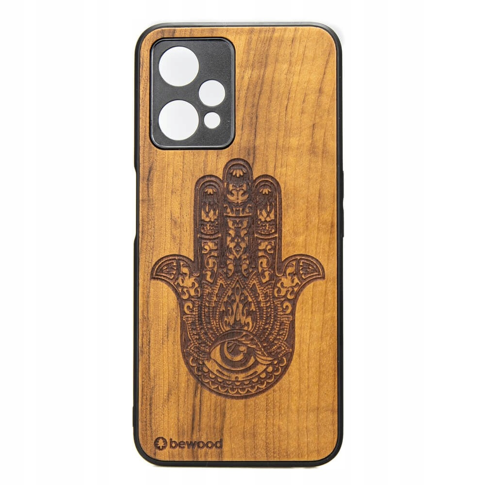 Dřevěné Pouzdro Realme 9 Pro Hamsa Imbuia