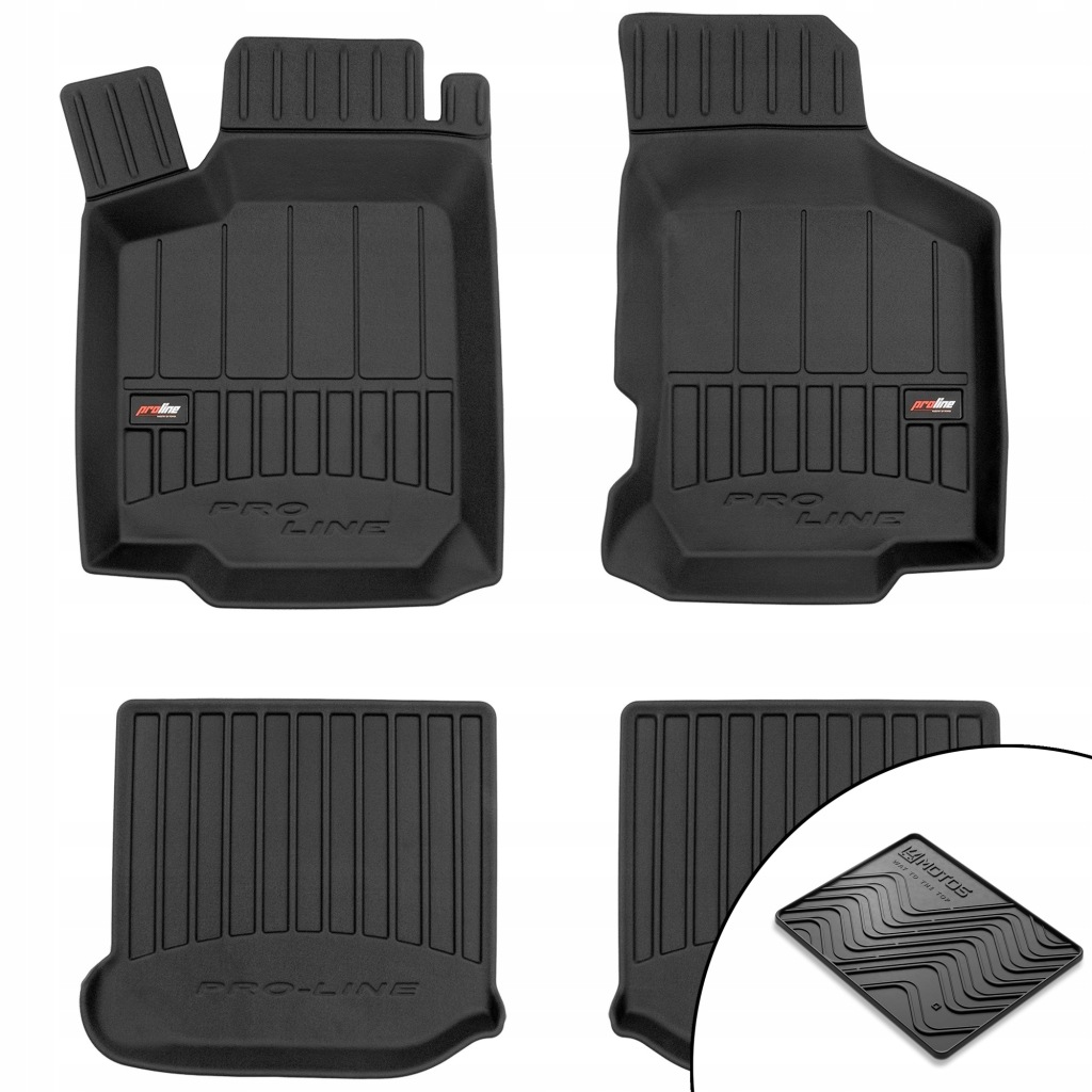 3D gumové koberce Volkswagen Golf IV 1997-2006 rohož bonus