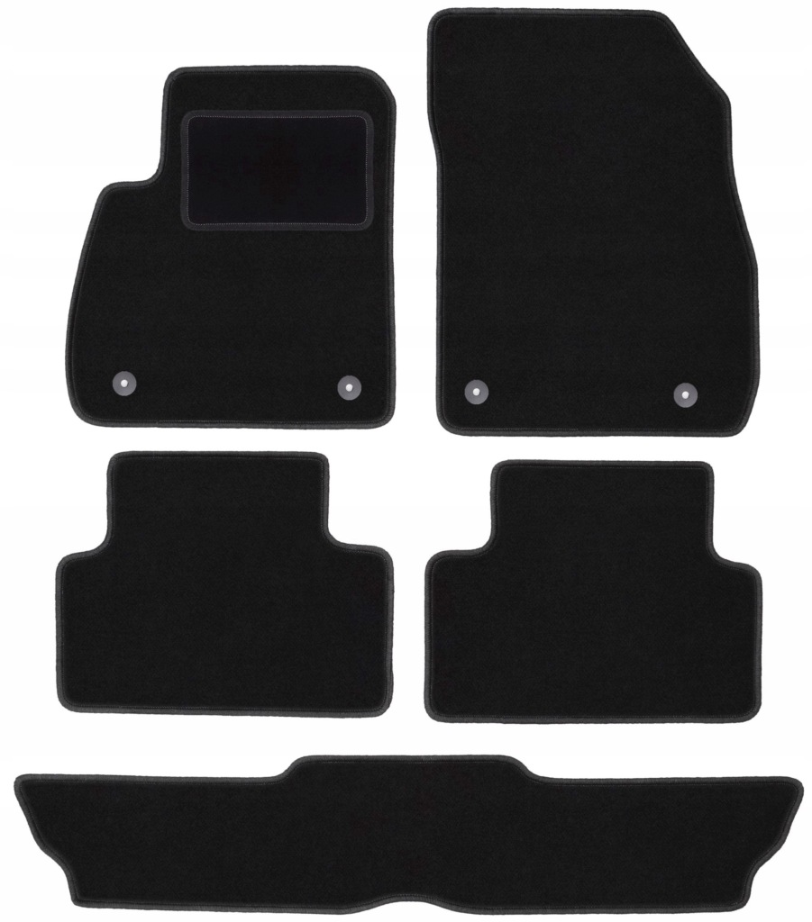 Velurové autokoberce pro: Opel Zafira C 7 osob (2012-2019)
