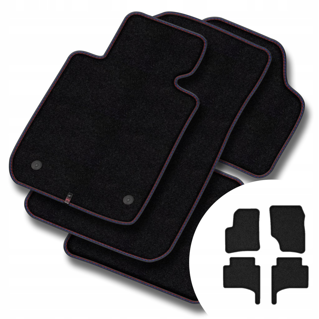 Prémiové velurové koberce pro Volkswagen Touareg I 2002-2010 8 stopek