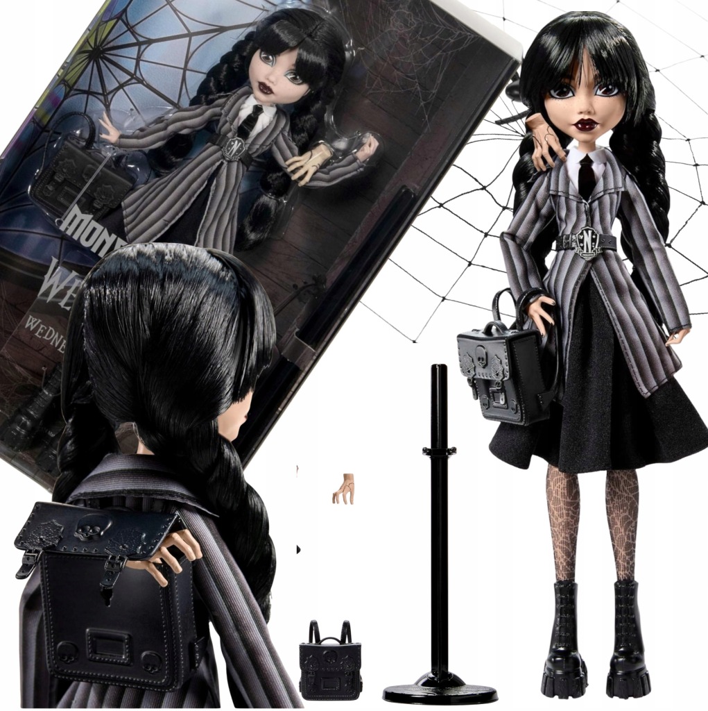 Panenka Monster High Wednesday Ve Školní Uniformě Pro Děti Školní Set