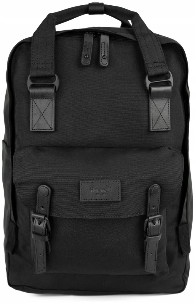 Batoh na notebook pro muže Himawari XL 17 palců, městský, prostorný, černý