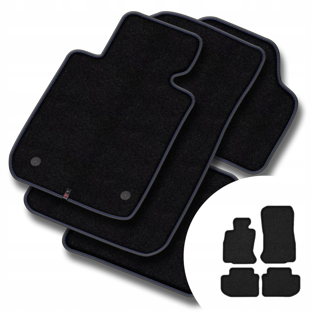 Velurové koberce Premium pro Bmw řady 6 F06 2011-2019 Grand Coupe, xDrive