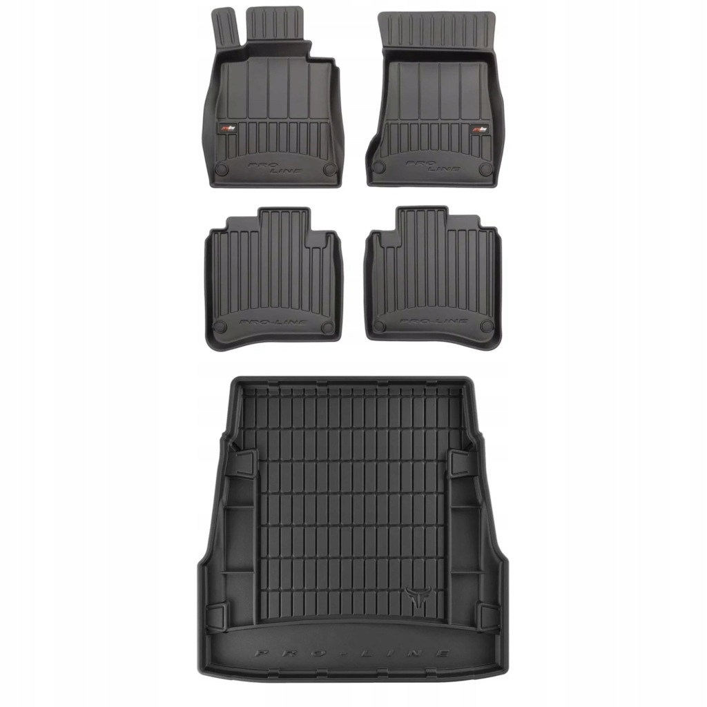 3D gumová sada koberců a rohožek Mercedes třídy S W222 2013-2020 Sedan, 4ma