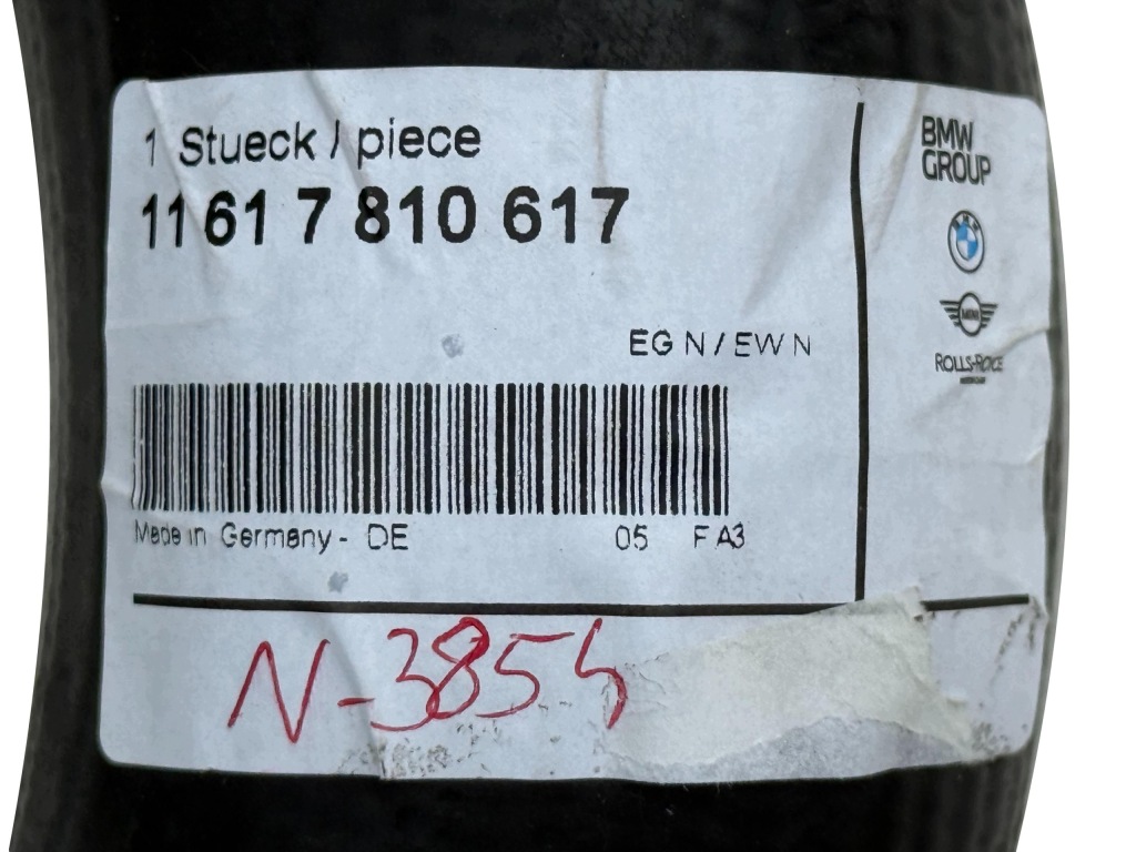 BMW F20 F22 F25 F30 F32 F36 Przewód Wąż Rura Intercoolera Nowa OE 7810617 — zdjęcie 5