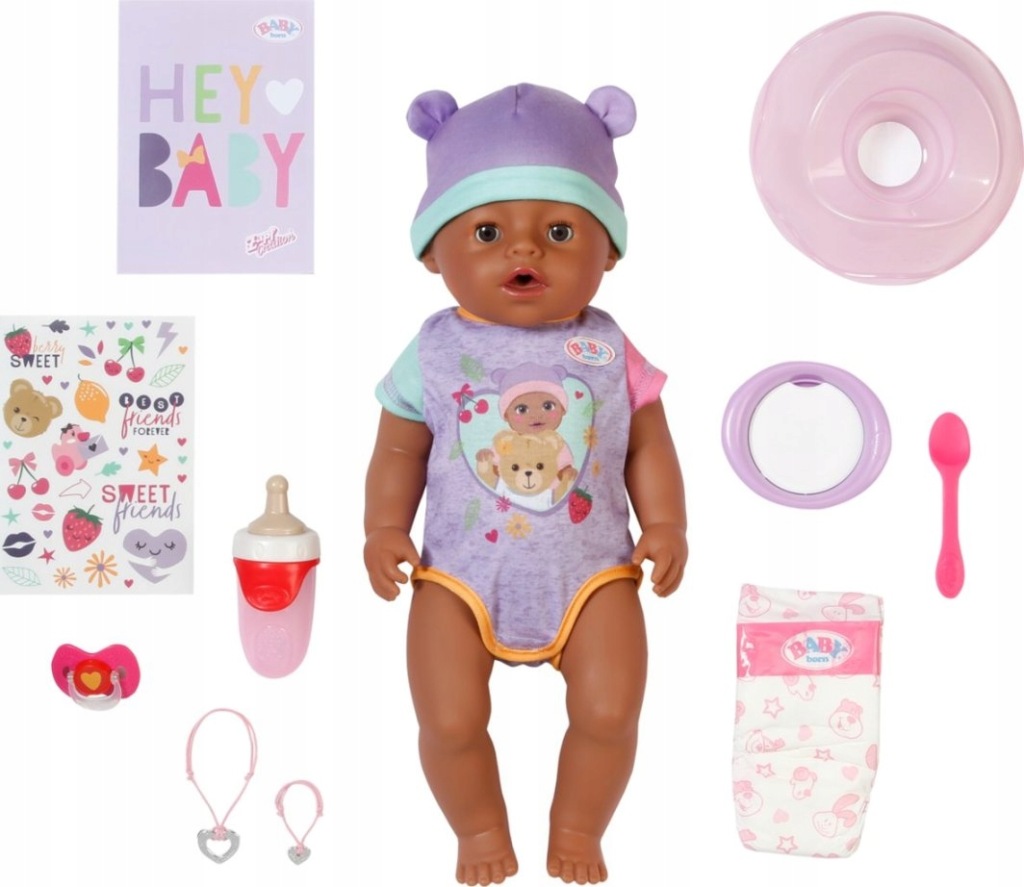 Interaktivní Panenka Baby Born Eva 43 cm Miminko a příslušenství 834886-116724