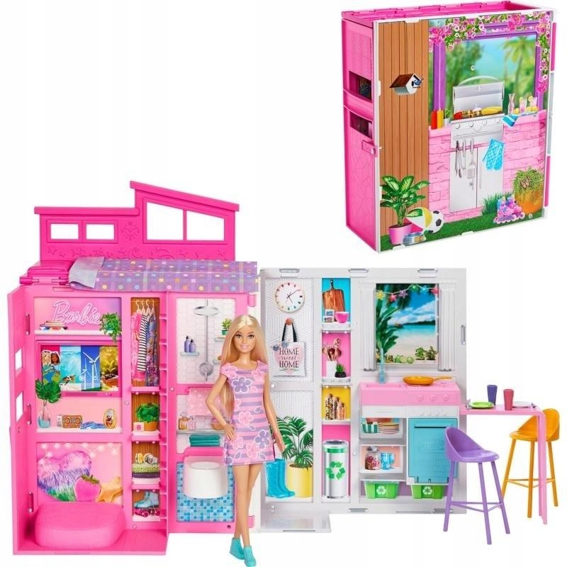 Panenka Barbie na hraní pro děti Rozvíjející Hračka Útulný Domeček