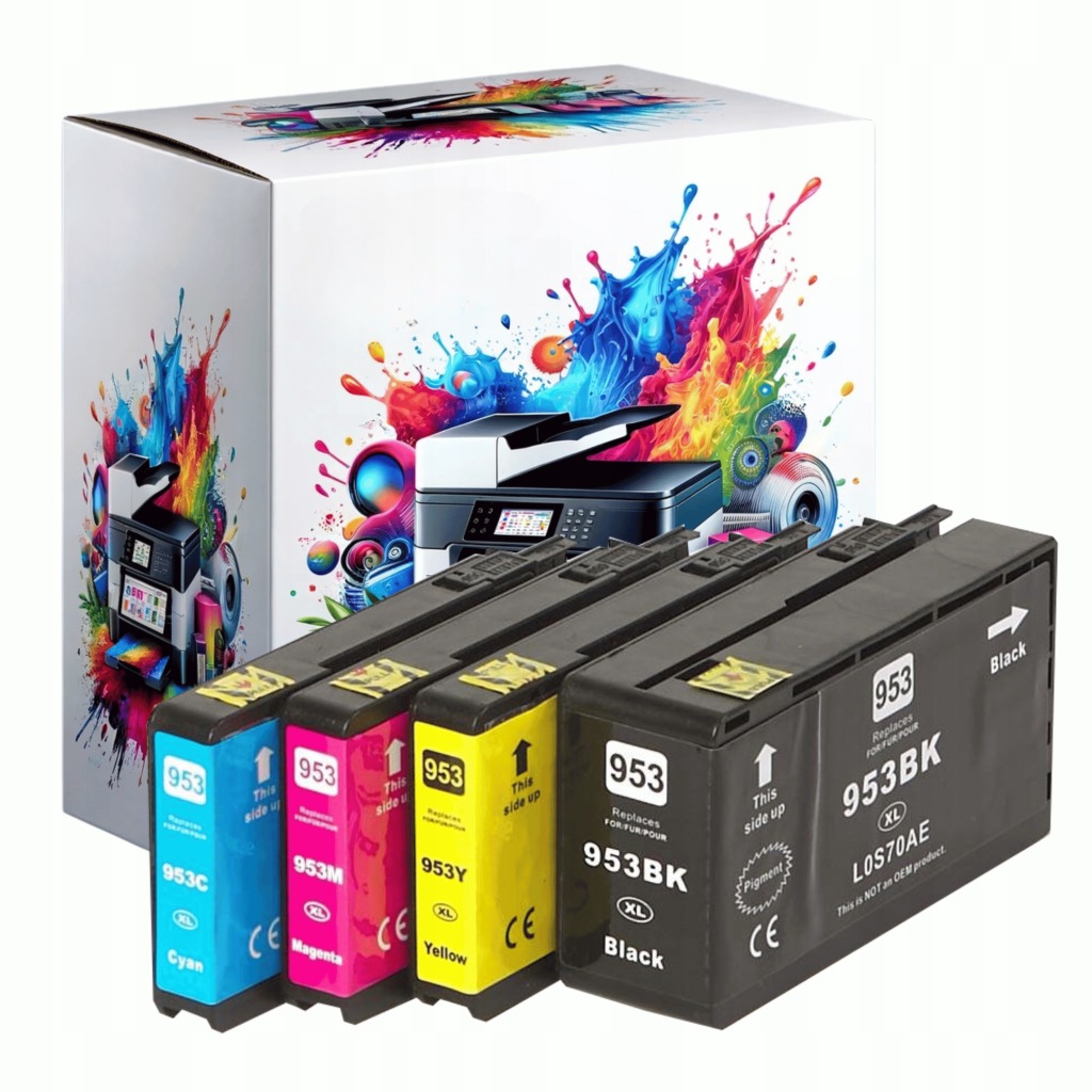 4x Náplně Do Tiskárny Hp 953 XL 8210 8710 8720 8730 7740 7730 7720 Set