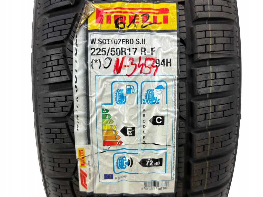 2 x Opony Pirelli Sottozero Winter 210 Serie II 225/50R17 94 H M+S Nowe — zdjęcie 10
