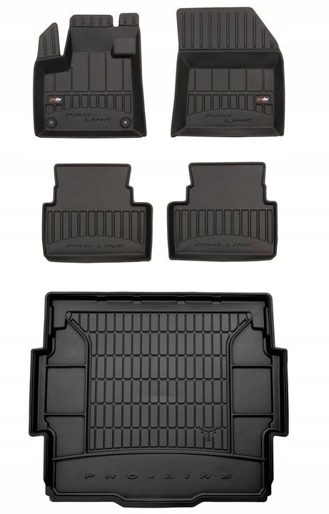Set 3D Gumové rohože a rohož do kufru Citroen C5 Aircross od 2018 g