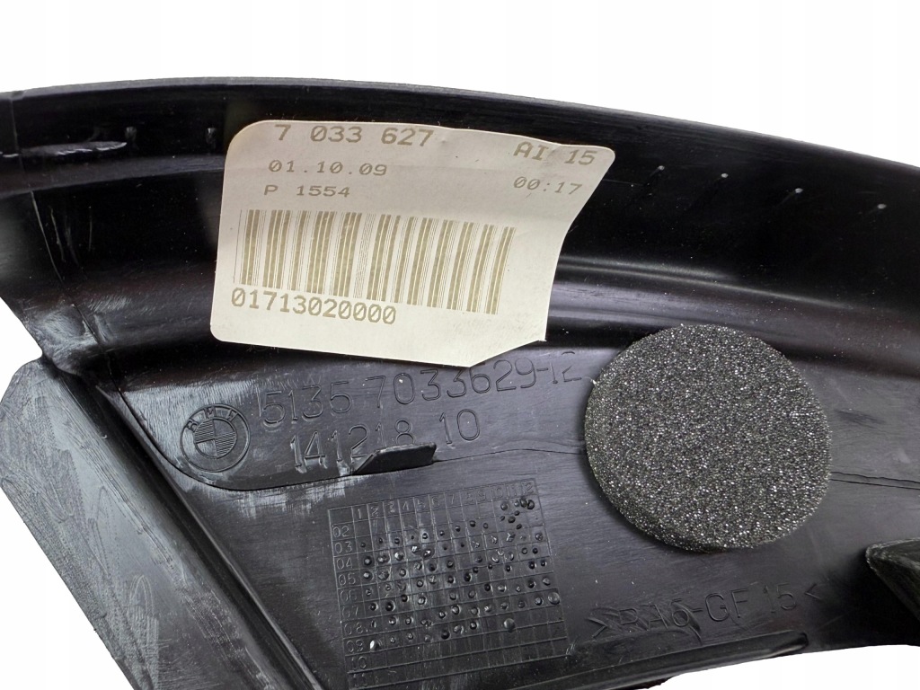 Bmw 5 E60 E61 Osłona Uszczelka Ramy Szyby Drzwi Lewy Przód 7033627 — zdjęcie 4