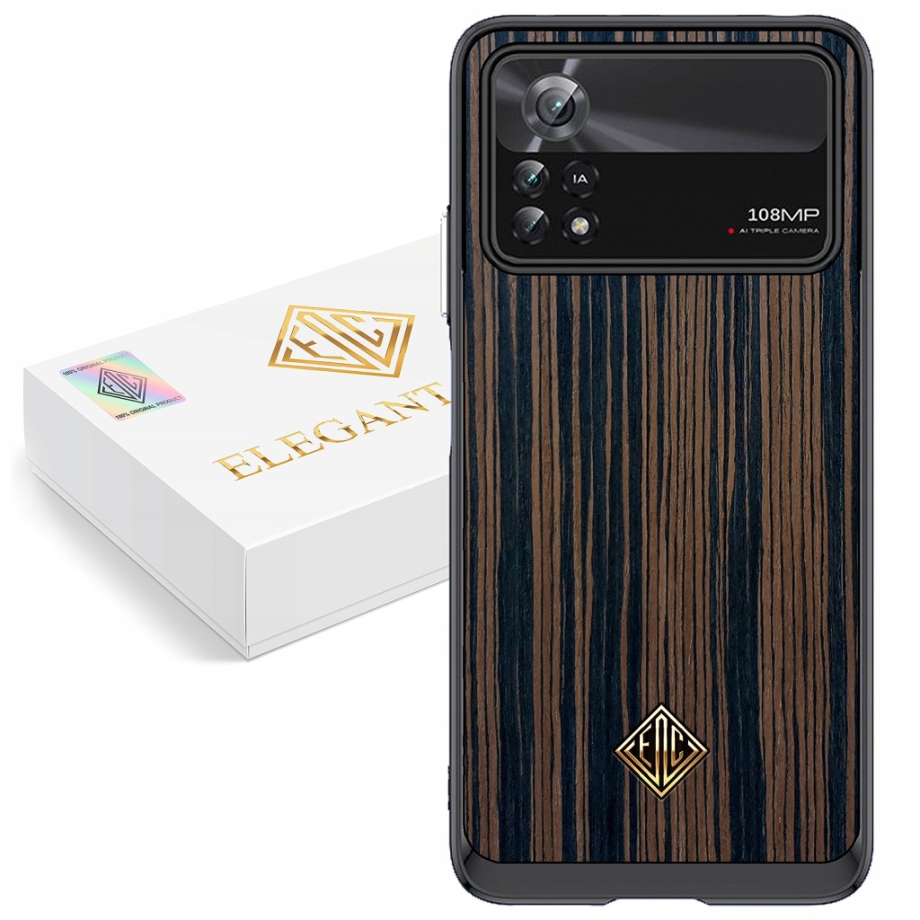 Pouzdro Pro Xiaomi Poco X4 Pro 5G Kryt Luxusní Přírodní Dřevo Originální