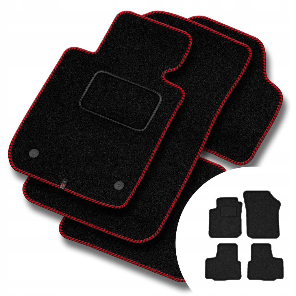 Velurové koberce Streak pro Seat Mii 2012-2019