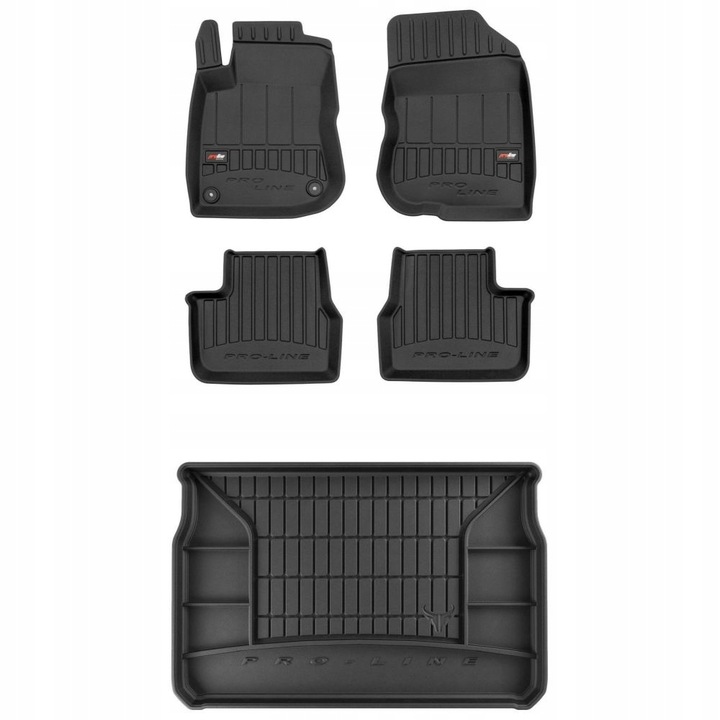 Set 3D gumové rohože Peugeot 208 1 Hb 2012-2019 bs