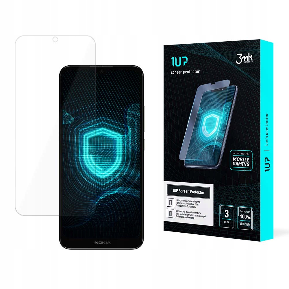 [3ks] Protinárazová fólie 3mk 1UP na displej pro Nokia C110