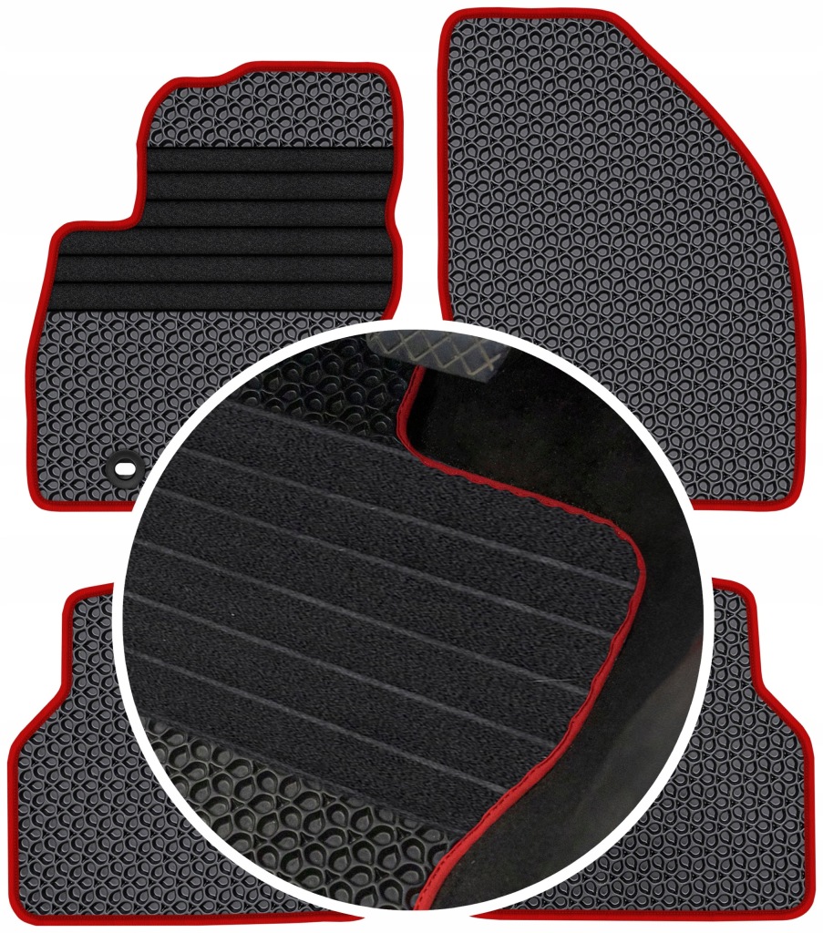 Ford Focus II 2004-2007 Gumové koberce Eva Eternity Zesílení XXL