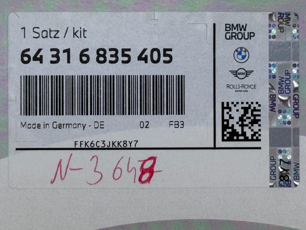 BMW F39 F45 F60 Zestaw Przeglądowy Filtr Kabinowy i Oleju Nowy OE 5A35F33 — zdjęcie 5