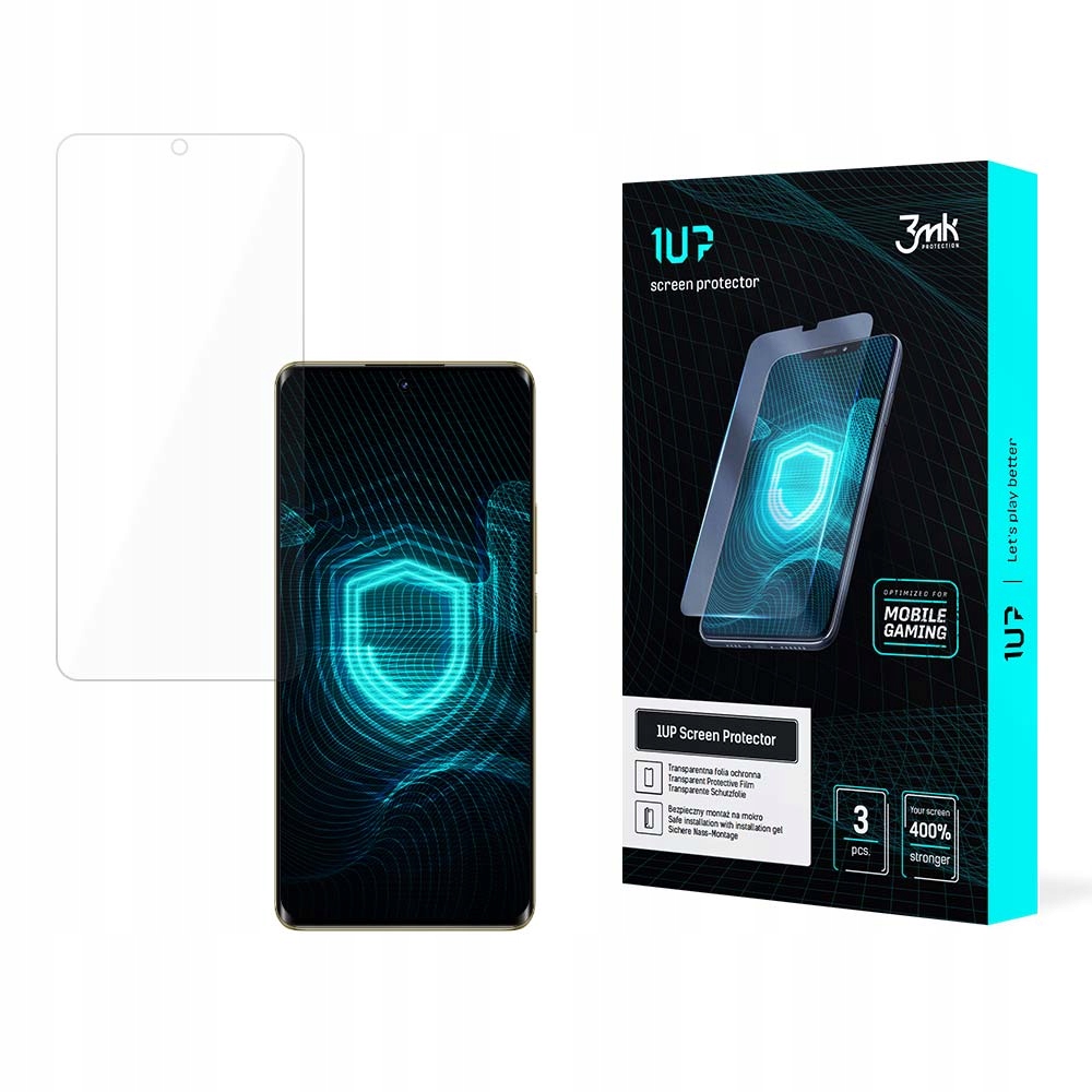 [3ks] Protinárazová fólie 3mk 1UP pro Realme 12 5G