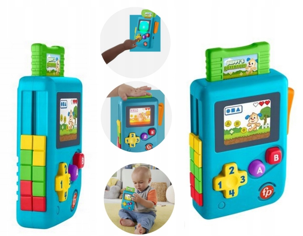 Fisher-Price „Učte se a smějte se!“ Retro Konzola Štěňátko interaktivní
