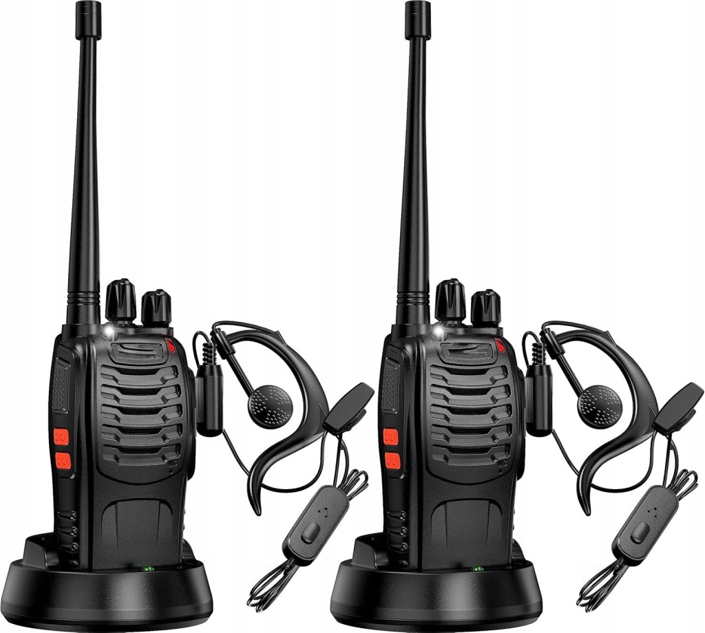 2x Walkie Talkie vysílačky Baofeng BF-888S Rádio Pmr Velký Dosah