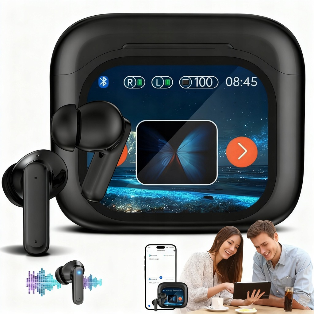 Bluetooth Sluchátka Pro Překlady 144 Jazyků, Redukce Šumu, Skvělý Zvuk