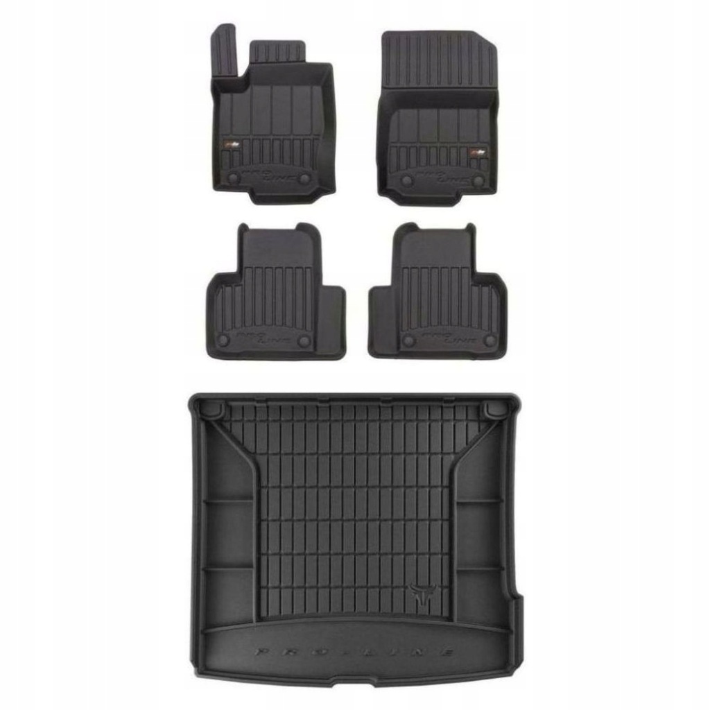 3D gumová sada koberců a rohožek Mercedes ML W166 2011-2015
