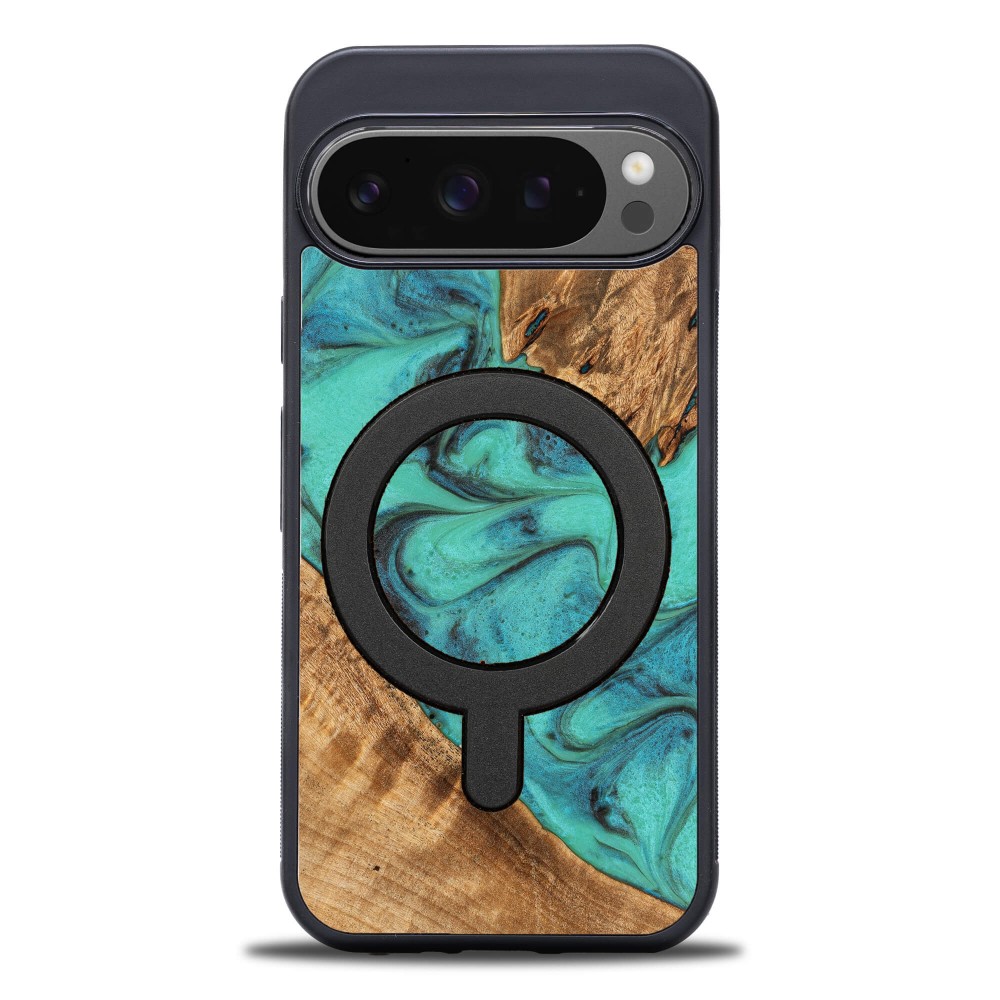 Pouzdro Bewood Unique pro Google Pixel 10 10 Pro tyrkysové s MagSafe