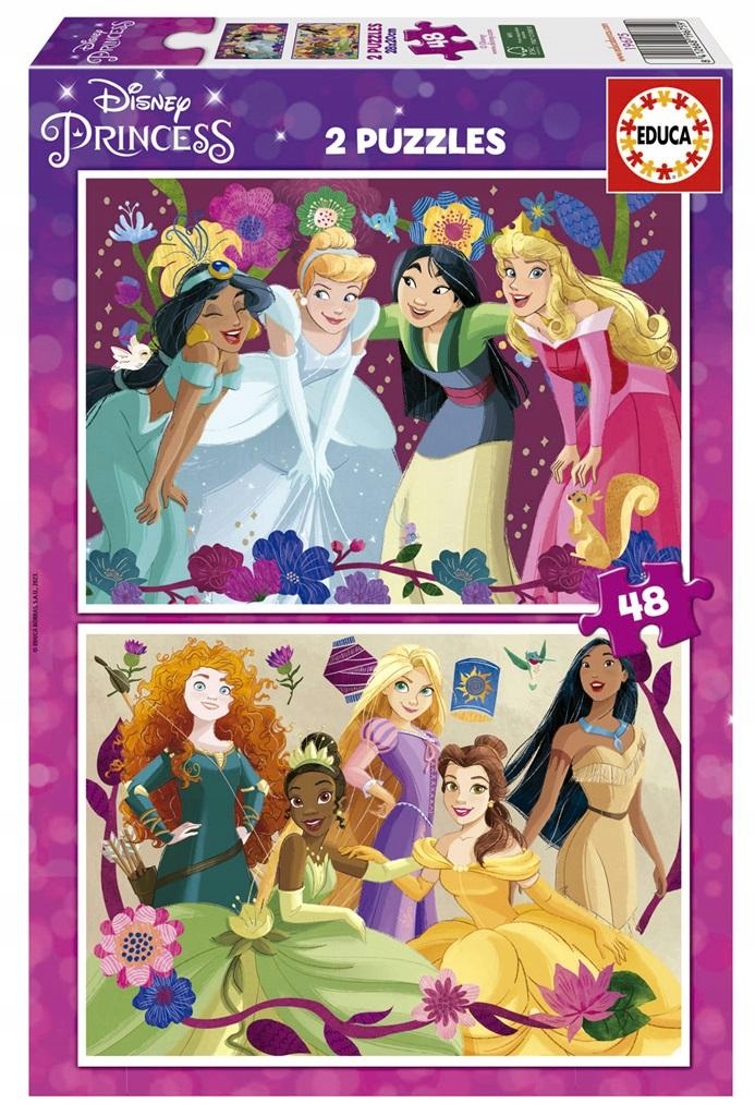 Pěkné Puzzle pro celou rodinu Disneyho Princezny Rozvíjí Představivost