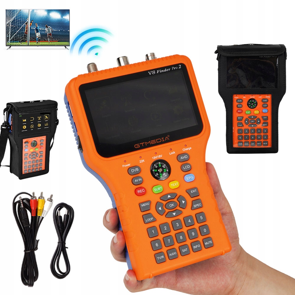 Digitální Měřič Pro Vyhledávání Satelitního Signálu V8 Finder Pro DVB-S2X