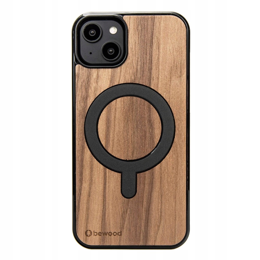 Dřevěné Pouzdro Bewood pro iPhone 15 Plus Americký Ořech s MagSafe
