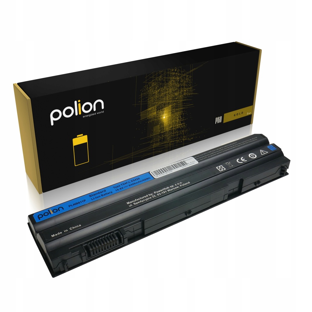 Baterie T54FJ pro Dell E5420 E5430 E5520 E6420 E6430 články Lg 6400 mAh