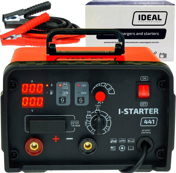 Invertorový usměrňovač Ideal Inver Starter 441 Nabíjení a start 12/24V