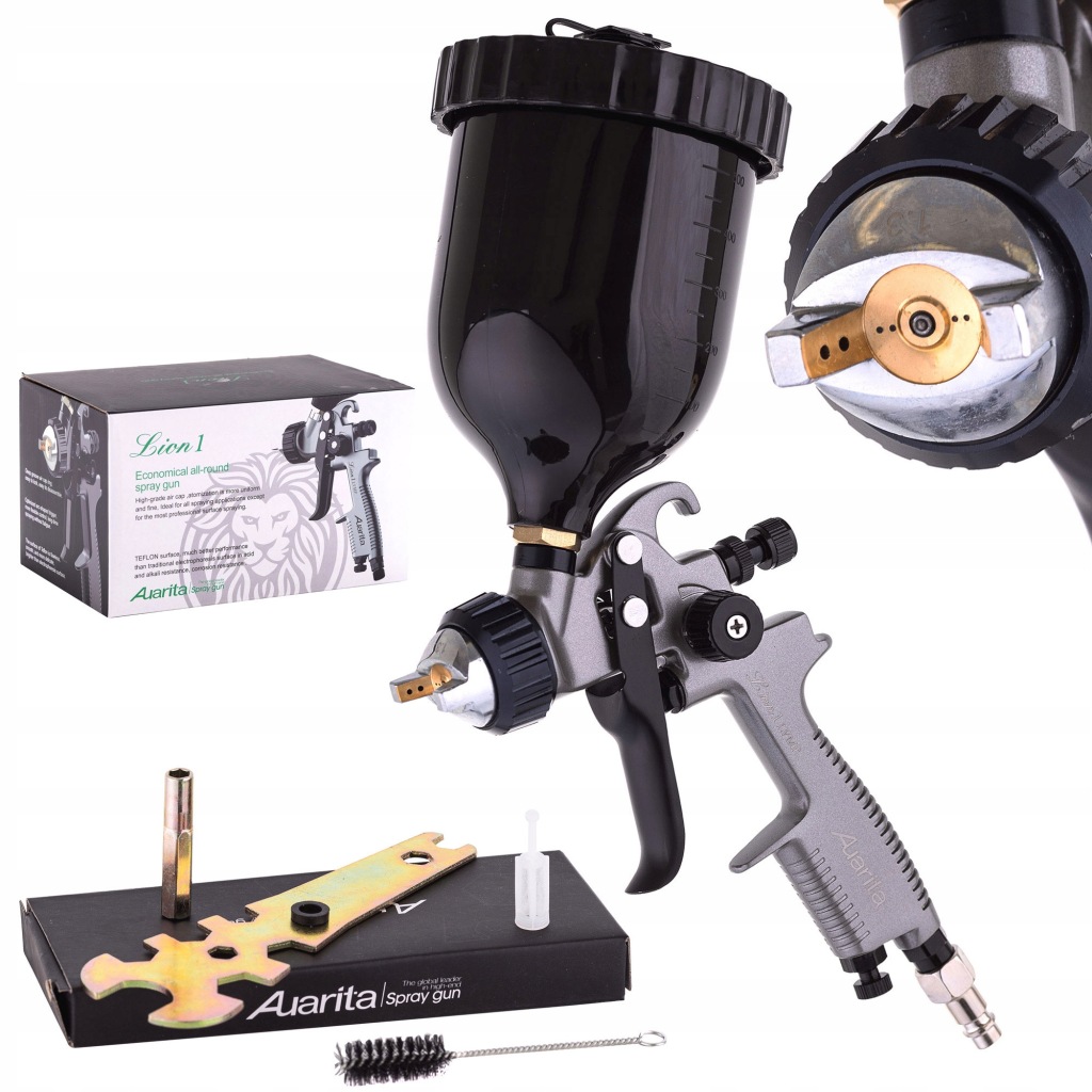 Lakovací pistole Lion 1 Lvmp Auarita 1,7 mm Nádržka 600 ml