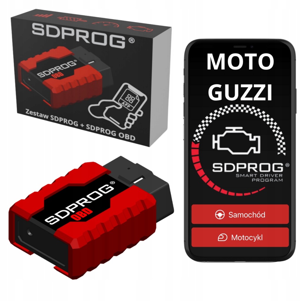 Diagnostický tester pro motocykly Moto Guzzi program Sdprog skener obd2