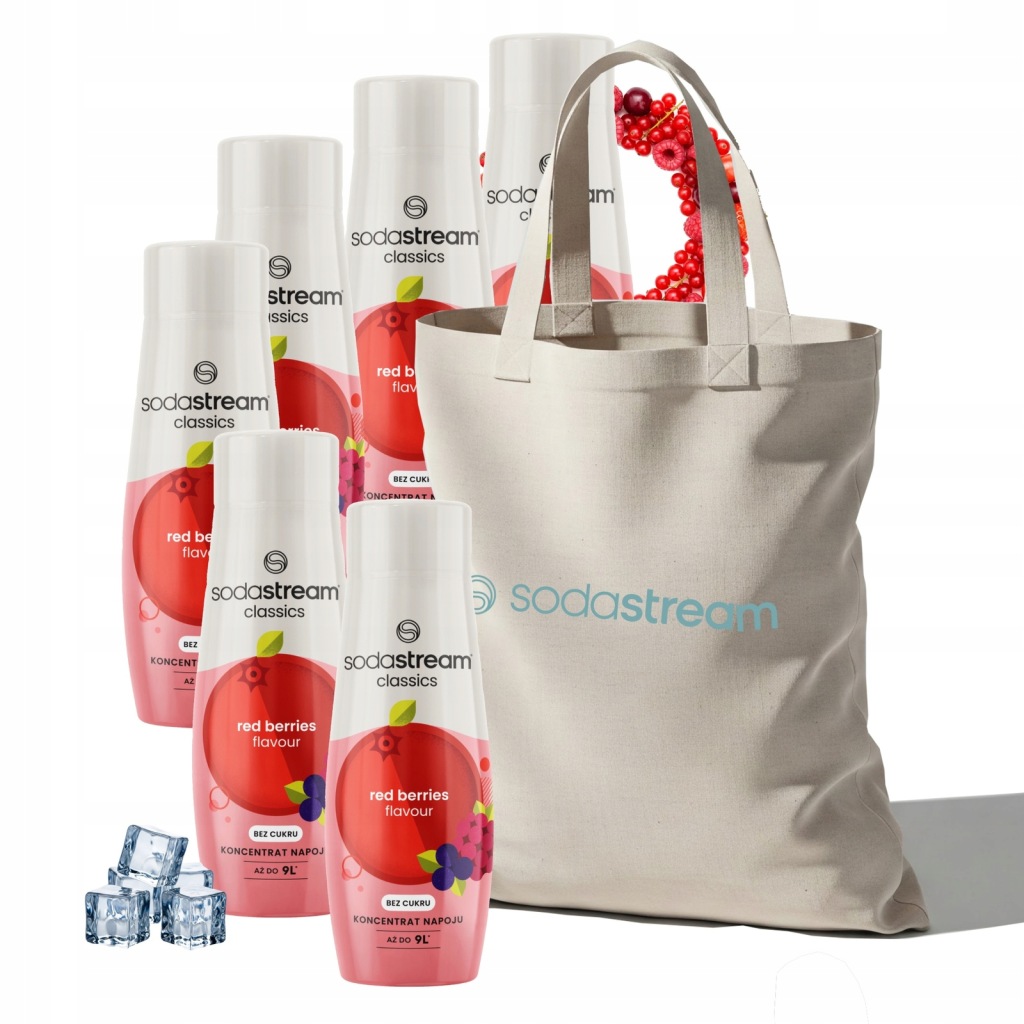 Sada sirupů do vody SodaStream Lesní ovoce Zero 6x440 ml taška Bonus