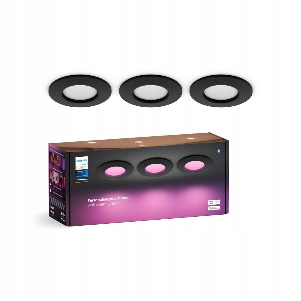 Zdjęcie okazji: Wąska oprawa podtynkowa 90 mm Lampa Philips Hue