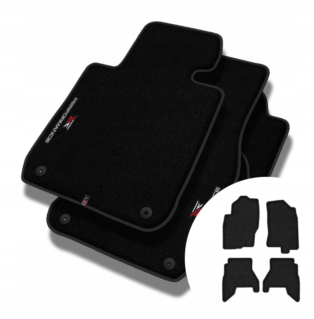 Velurové koberce Performance pro Nissan Pathfinder III R51 2010-2014 po lif